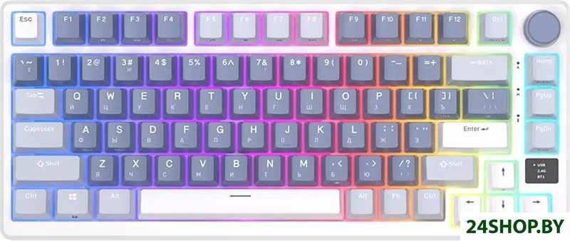 Клавиатура Royal Kludge RK-M75 RGB Ocean Blue (RK Silver) Клавиатура Royal Kludge RK-M75 RGB Ocean Blue (RK Silver)