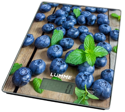 Весы кухонные LUMME LU-1340 (черничная россыпь) Весы кухонные LUMME LU-1340 (черничная россыпь)