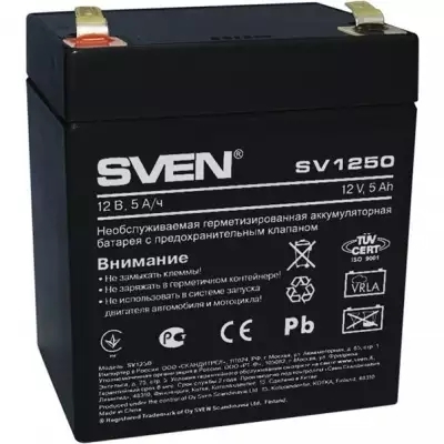 Аккумулятор для ИБП SVEN SV 1250 5 Ah Аккумулятор для ИБП SVEN SV 1250 5 Ah