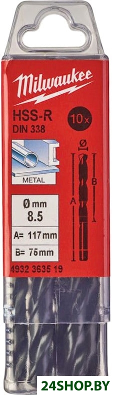 Набор сверл Milwaukee 4932363519 (10 предметов) Набор сверл Milwaukee 4932363519 (10 предметов)