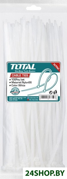 Стяжка для кабеля Total THTCT25048 (100 шт) Стяжка для кабеля Total THTCT25048 (100 шт)