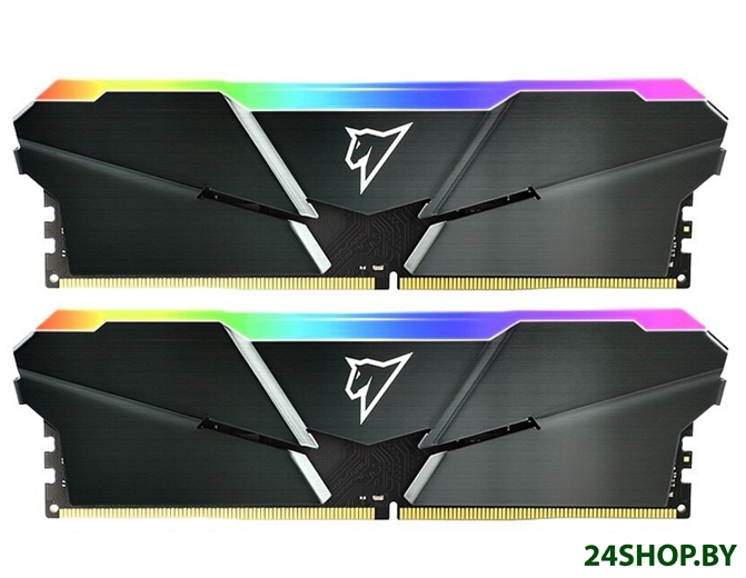 Оперативная память Netac Shadow RGB 2x8GB DDR4 PC4-25600 NTSRD4P32DP-16E Оперативная память Netac Shadow RGB 2x8GB DDR4 PC4-25600 NTSRD4P32DP-16E