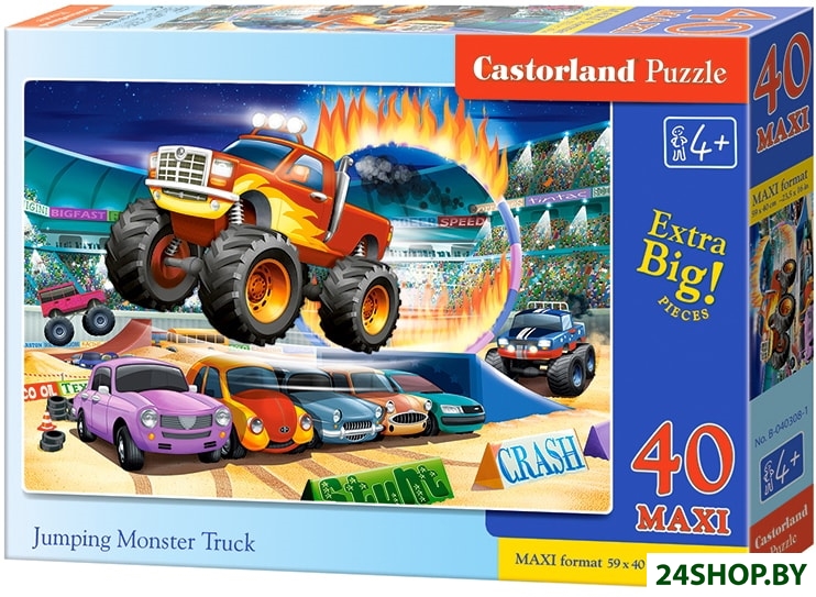 Пазл Castorland Прыжки Монстр Траков B-040308 Пазл Castorland Прыжки Монстр Траков B-040308