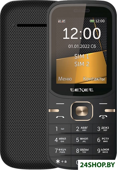 Кнопочный телефон TeXet TM-216 (черный) Кнопочный телефон TeXet TM-216 (черный)