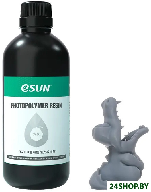Фотополимер eSUN S200 Standard Resin 500 г (серый) Фотополимер eSUN S200 Standard Resin 500 г (серый)