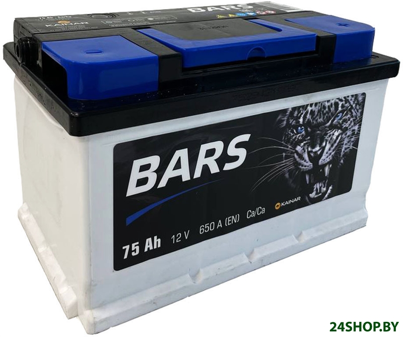 Автомобильный аккумулятор BARS 75 R низк.+ (75 А·ч) Автомобильный аккумулятор BARS 75 R низк.+ (75 А·ч)