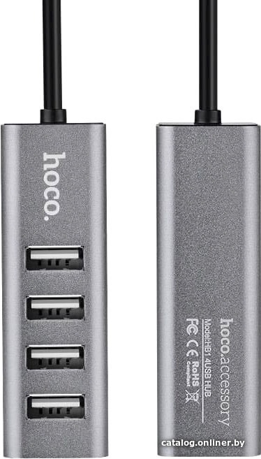 USB-хаб Hoco HB1 (серый) USB-хаб Hoco HB1 (серый)