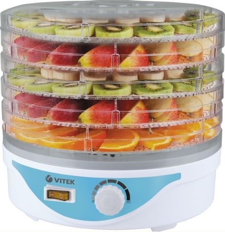Сушилка для овощей и фруктов Vitek VT-5055 W Сушилка для овощей и фруктов Vitek VT-5055 W