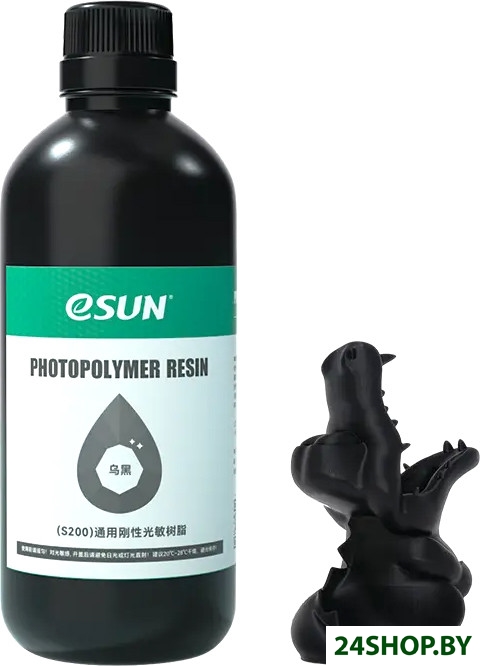 Фотополимер eSUN S200 Standard Resin 500 г (черный) Фотополимер eSUN S200 Standard Resin 500 г (черный)