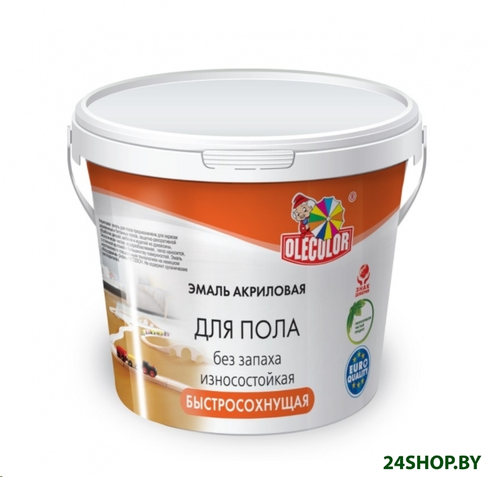 Эмаль Olecolor Акриловая для пола 2.5 кг (красно-коричневый) (О7Ж62050) Эмаль Olecolor Акриловая для пола 2.5 кг (красно-коричневый) (О7Ж62050)