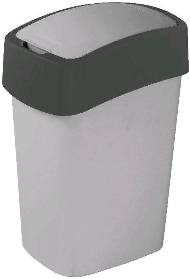Мусорное ведро Curver Flip Bin 50 л (серый/графит) (186181) Мусорное ведро Curver Flip Bin 50 л (серый/графит) (186181)