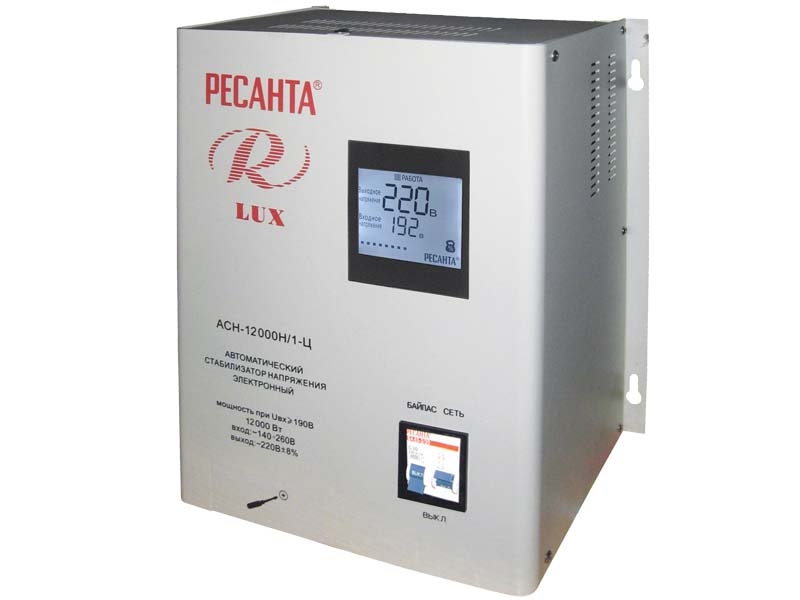 Стабилизатор РЕСАНТА АСН-12000Н/1-Ц Lux Стабилизатор РЕСАНТА АСН-12000Н/1-Ц Lux