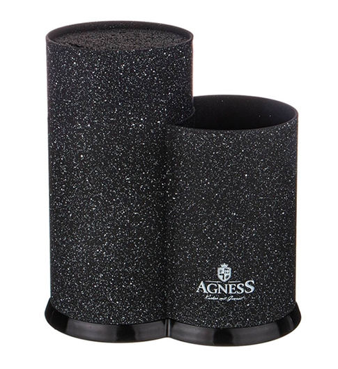 Подставка для ножей Agness Black Marble 911-686 Подставка для ножей Agness Black Marble 911-686