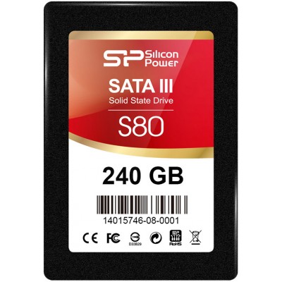SSD-диск Silicon-Power Slim S80 240GB (SP240GBSS3S80S25) SSD-диск Silicon-Power Slim S80 240GB (SP240GBSS3S80S25)