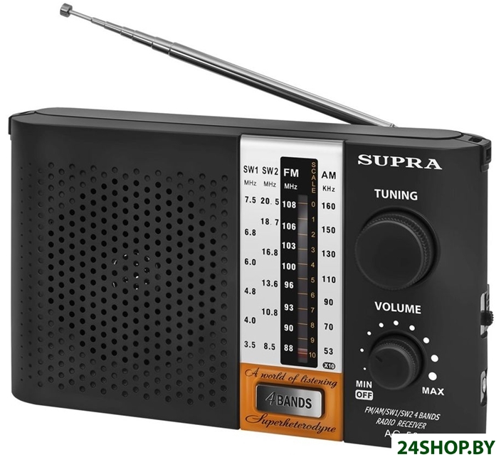 Радиоприемник SUPRA ST-19 (черный) Радиоприемник SUPRA ST-19 (черный)