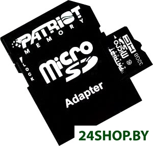 Карта памяти Patriot microSDHC (Class 10) 32 Гб + адаптер (PSF32GMCSDHC10) Карта памяти Patriot microSDHC (Class 10) 32 Гб + адаптер (PSF32GMCSDHC10)