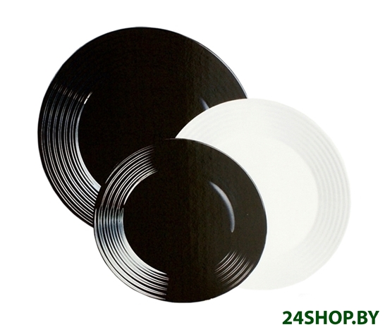Столовый сервиз Luminarc Harena Black & White N1518 Столовый сервиз Luminarc Harena Black & White N1518