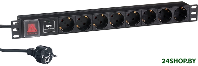 Блок силовых розеток Exegate ServerPro PDU-19H807 Al-8S-EU2-SW-SPD1 EX280846RUS Блок силовых розеток Exegate ServerPro PDU-19H807 Al-8S-EU2-SW-SPD1 EX280846RUS