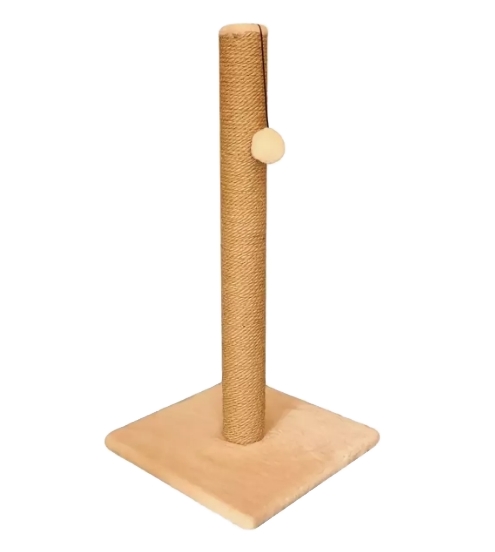 Когтеточка Cat House Столбик 0.75 (хлопок бежевый) Когтеточка Cat House Столбик 0.75 (хлопок бежевый)