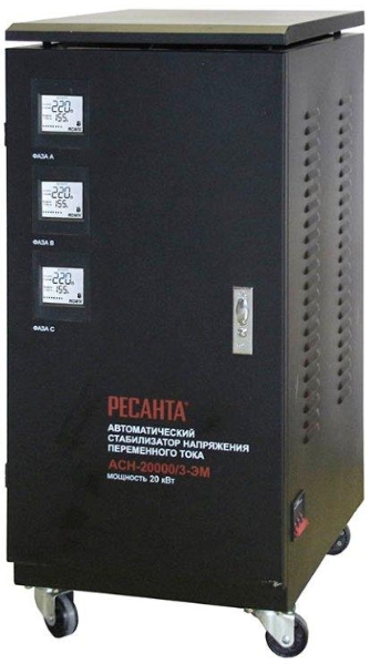 Стабилизатор РЕСАНТА АСН-20000/3-ЭМ (63/4/6) Стабилизатор РЕСАНТА АСН-20000/3-ЭМ (63/4/6)