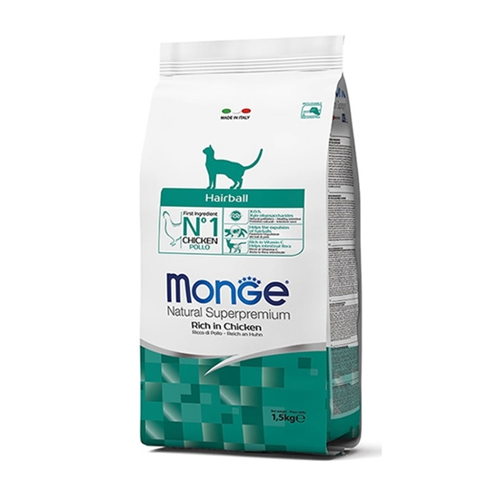 Сухой корм для кошек Monge Hairball Rich in Chicken (1,5 кг) Сухой корм для кошек Monge Hairball Rich in Chicken (1,5 кг)