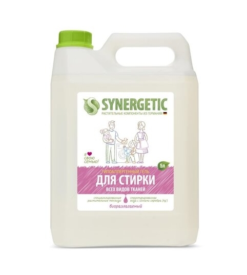 Гель для стирки SYNERGETIC биоразлагаемый 5л Гель для стирки SYNERGETIC биоразлагаемый 5л