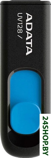 Флеш-память A-Data DashDrive UV128 Black/Blue 128GB (AUV128-128G-RBE) Флеш-память A-Data DashDrive UV128 Black/Blue 128GB (AUV128-128G-RBE)