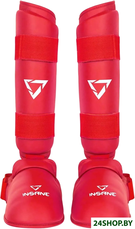 Защита голени и стопы Insane Ferrum IN22-SG200-K (S, красный) Защита голени и стопы Insane Ferrum IN22-SG200-K (S, красный)
