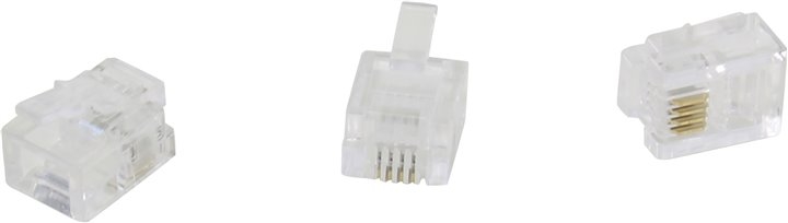 Коннектор RJ-12 6P4C (100 шт.) Коннектор RJ-12 6P4C (100 шт.)