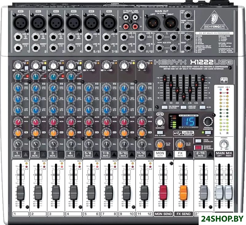 Микшерный пульт Behringer Xenyx X1222USB Микшерный пульт Behringer Xenyx X1222USB
