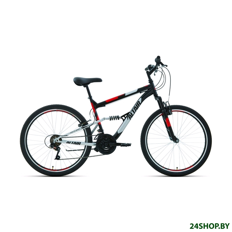 Велосипед Altair MTB FS 26 1.0 р.18 2021 (черный/красный) Велосипед Altair MTB FS 26 1.0 р.18 2021 (черный/красный)
