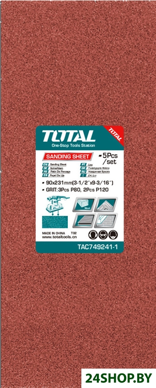 Набор шлифлистов Total TAC749241-1 (5 шт) Набор шлифлистов Total TAC749241-1 (5 шт)