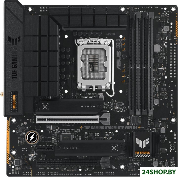 Материнская плата ASUS TUF Gaming B760M-BTF WIFI D4 Материнская плата ASUS TUF Gaming B760M-BTF WIFI D4