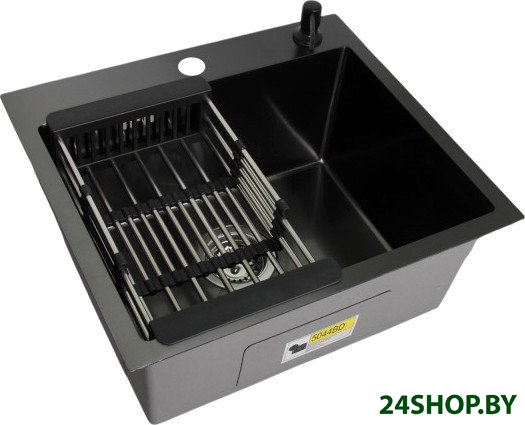 Кухонная мойка Wisent WS-35044BD/GER013 (с сифоном, дозатором и коландером) Кухонная мойка Wisent WS-35044BD/GER013 (с сифоном, дозатором и коландером)