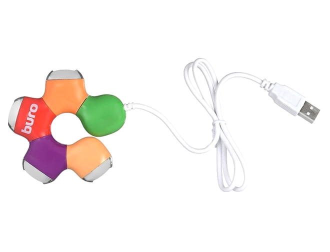 USB-хаб Buro BU-HUB4-0.5-U2.0-Flower USB-хаб Buro BU-HUB4-0.5-U2.0-Flower