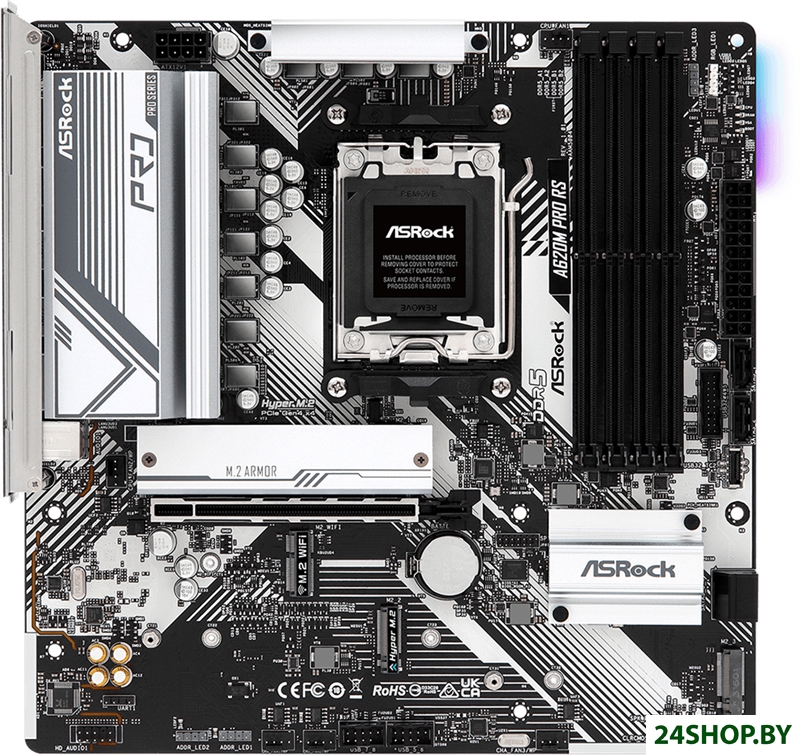 Материнская плата ASRock A620M Pro RS Материнская плата ASRock A620M Pro RS