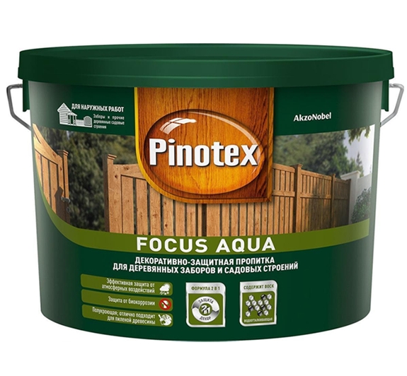 Пропитка Pinotex Focus Aqua 2.5 л (орех) Пропитка Pinotex Focus Aqua 2.5 л (орех)