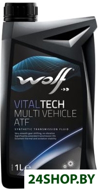 Трансмиссионное масло Wolf VitalTech Multi Vehicle ATF 1л Трансмиссионное масло Wolf VitalTech Multi Vehicle ATF 1л