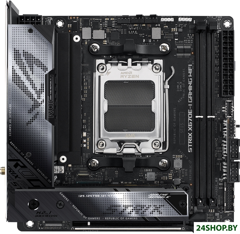 Материнская плата ASUS ROG Strix X670E-I Gaming WiFi Материнская плата ASUS ROG Strix X670E-I Gaming WiFi