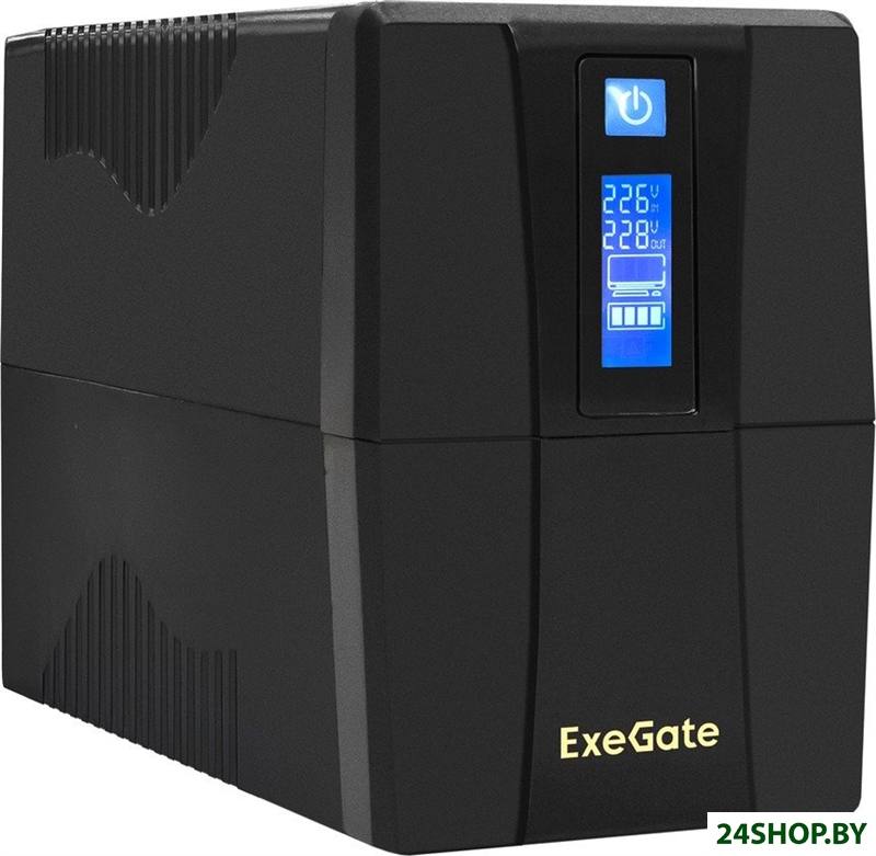 Источник бесперебойного питания ExeGate Power Smart ULB-1000.LCD.AVR.2SH.RJ.USB EX292792RUS Источник бесперебойного питания ExeGate Power Smart ULB-1000.LCD.AVR.2SH.RJ.USB EX292792RUS