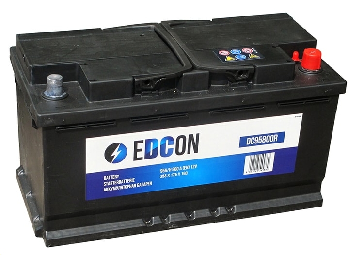 Автомобильный аккумулятор EDCON DC90720R (90 А·ч) Автомобильный аккумулятор EDCON DC90720R (90 А·ч)