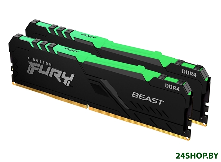 Оперативная память Kingston FURY Beast RGB 2x16GB DDR4 PC4-21300 KF426C16BB1AK2/32 Оперативная память Kingston FURY Beast RGB 2x16GB DDR4 PC4-21300 KF426C16BB1AK2/32
