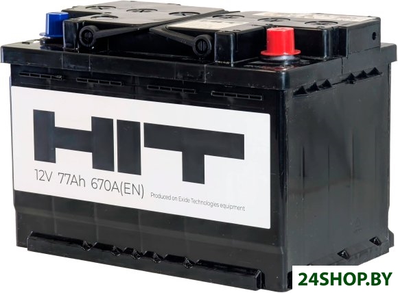 Автомобильный аккумулятор HIT R+ (77 А·ч) Автомобильный аккумулятор HIT R+ (77 А·ч)