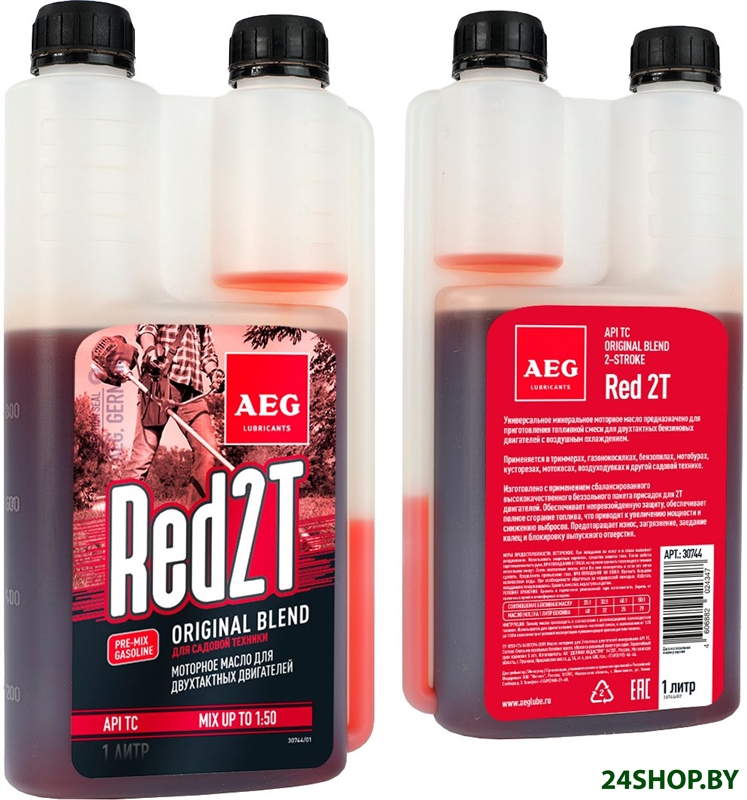 Моторное масло AEG Lubricants Universal 2T Motor Oil API TC с дозатором 1л Моторное масло AEG Lubricants Universal 2T Motor Oil API TC с дозатором 1л