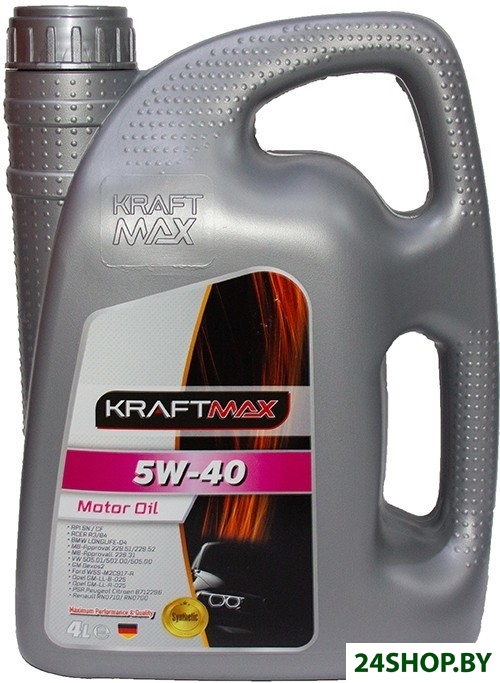 Моторное масло KraftMax 5W-40 KM117/4 4л Моторное масло KraftMax 5W-40 KM117/4 4л