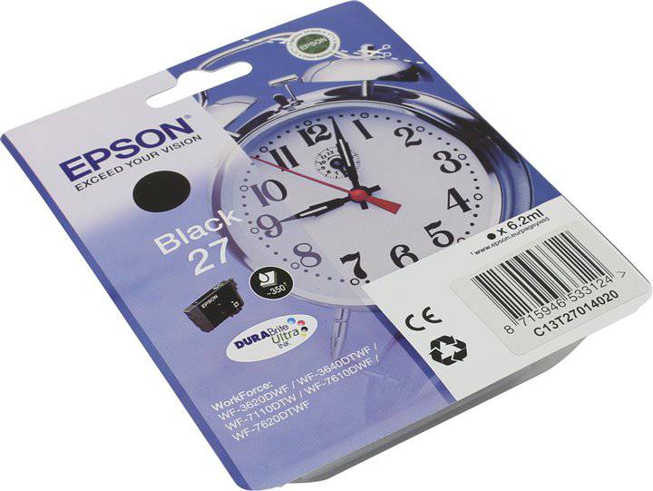 Картридж EPSON C13T27014020 черный Картридж EPSON C13T27014020 черный
