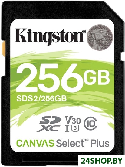 Карта памяти Kingston Canvas Select Plus SDXC 256GB (SDS2/256GB) Карта памяти Kingston Canvas Select Plus SDXC 256GB (SDS2/256GB)