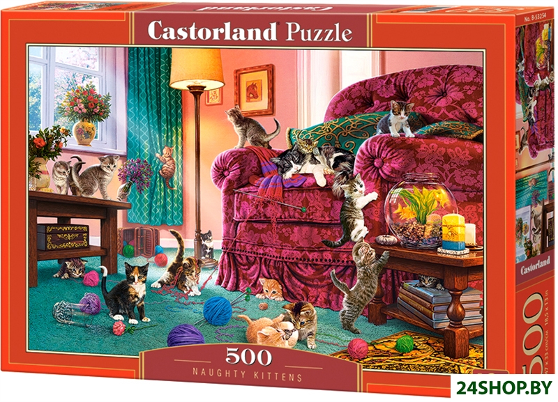 Пазл Castorland Непослушные котята B-53254 (500 эл) Пазл Castorland Непослушные котята B-53254 (500 эл)