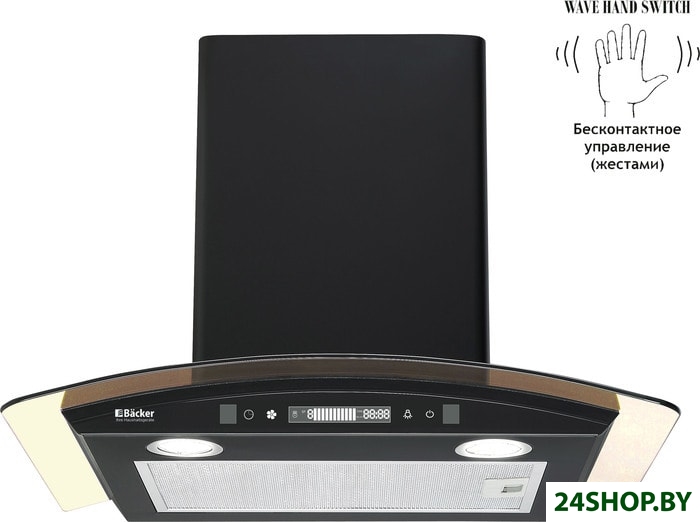 Кухонная вытяжка Backer QD60E-MC Black 12K Кухонная вытяжка Backer QD60E-MC Black 12K