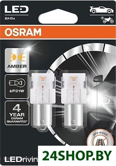 Светодиодная лампа Osram P21W LEDriving Amber 2шт Светодиодная лампа Osram P21W LEDriving Amber 2шт